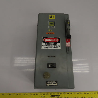 Square D 8538SBG13S 30A Fusible Combination Motor Starter NEMA Size 0 3Ph 480V