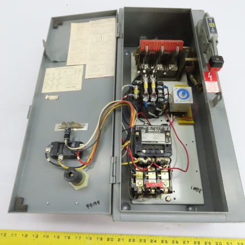Square D 8538SBG13S 30A Fusible Combination Motor Starter NEMA Size 0 3Ph 480V