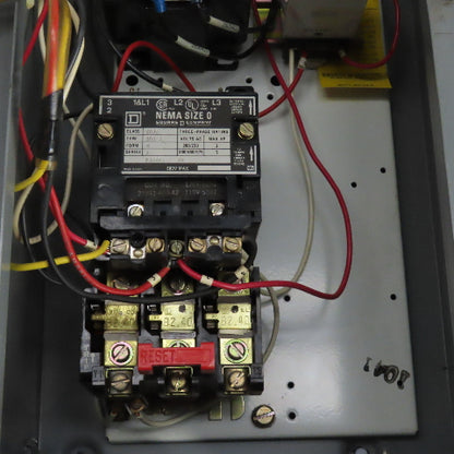 Square D 8538SBG13S 30A Fusible Combination Motor Starter NEMA Size 0 3Ph 480V
