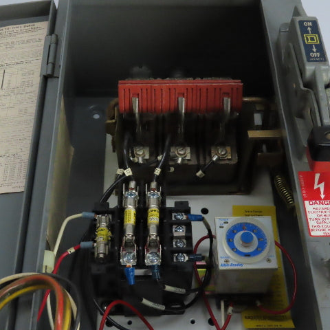 Square D 8538SBG13S 30A Fusible Combination Motor Starter NEMA Size 0 3Ph 480V