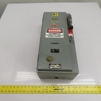 Square D 8538SBG13S 30A Fusible Combination Motor Starter NEMA Size 0 3Ph 480V