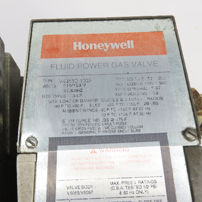 Honeywell V4055D1035 Dual Power Gas Valve Actuator 120V G-LP 13 Sec Opening