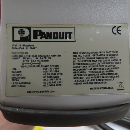Panduit PanTher LS8 Hand-Held Thermal Transfer Printer W/ Labels