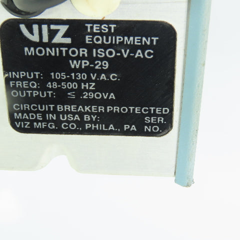 VIZ WP-29 ISO-V-AC Line Voltage Monitor 105-130VAC