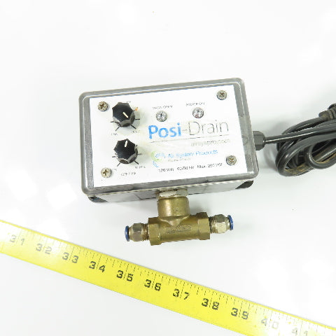 Air System Products Posi-Drain Electronic Timer Condensate Drain 120V 200 PSI