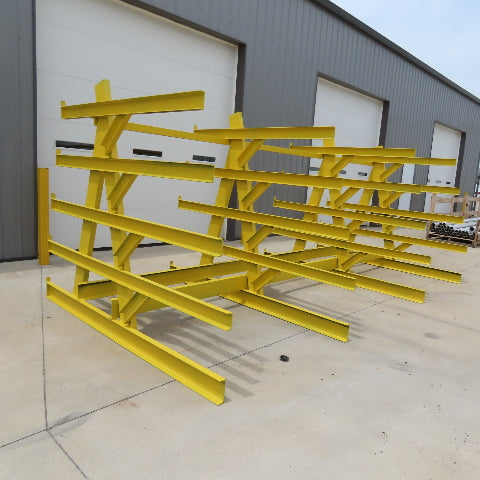 16' x 8' Welded 5 Tier Steel Offset A-Frame Cantilever Storage Rack