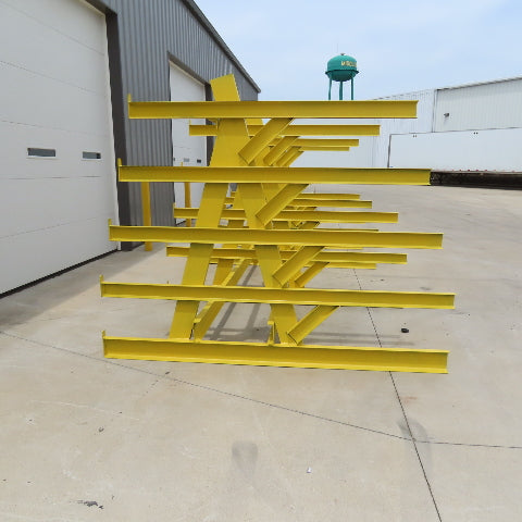 16' x 8' Welded 5 Tier Steel Offset A-Frame Cantilever Storage Rack