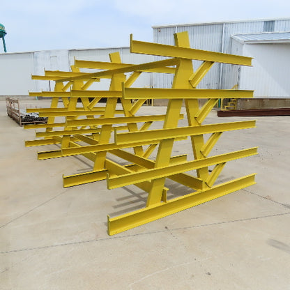 16' x 8' Welded 5 Tier Steel Offset A-Frame Cantilever Storage Rack