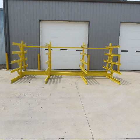 16' x 8' Welded 5 Tier Steel Offset A-Frame Cantilever Storage Rack