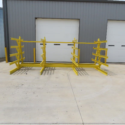16' x 8' Welded 5 Tier Steel Offset A-Frame Cantilever Storage Rack