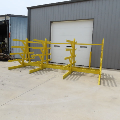 16' x 8' Welded 5 Tier Steel Offset A-Frame Cantilever Storage Rack
