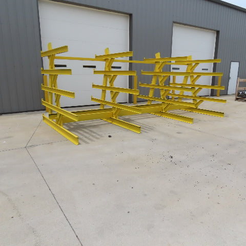 16' x 8' Welded 5 Tier Steel Offset A-Frame Cantilever Storage Rack