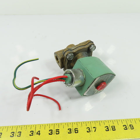 Asco 8210G074 Solenoid Valve 3/8" Pipe 50 PSI Fuel Gas 120V
