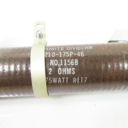 Ohmite 210-175P-46 Vitreous Enameled Wirewound Resistor 175W 2 Ohm NEW