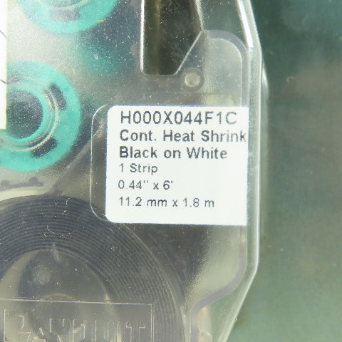 Panduit H000X044F1C P1 Label Cassette Continuous Heat Shrink Tubing 0.44" x 6'