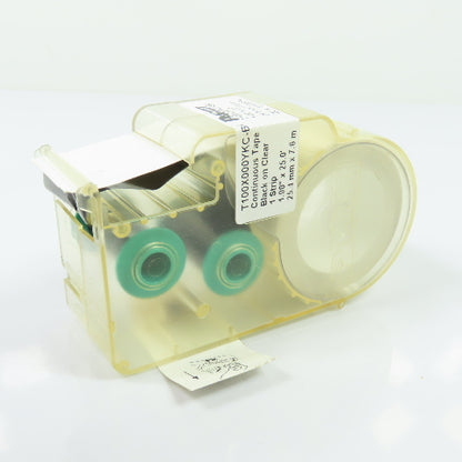 Panduit T100X000YKC-BK Label Cassette Continuous Label Maker Tape 1" x 25'