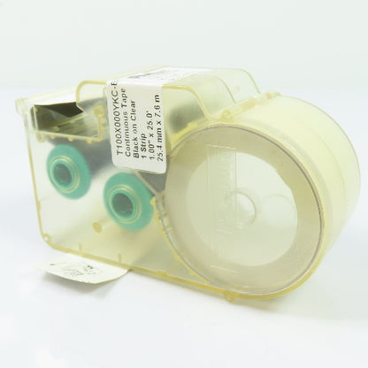 Panduit T100X000YKC-BK Label Cassette Continuous Label Maker Tape 1" x 25'