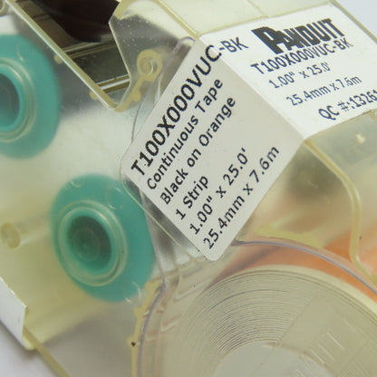 Panduit T100X000VUC-BK Label Cassette Continuous Label Tape 1.00" x 25.0'