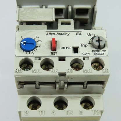 Allen-Bradley 100-C30*00 IEC Contactor 120V W/ 193-EA1DB Overload Relay 1.0-2.9A