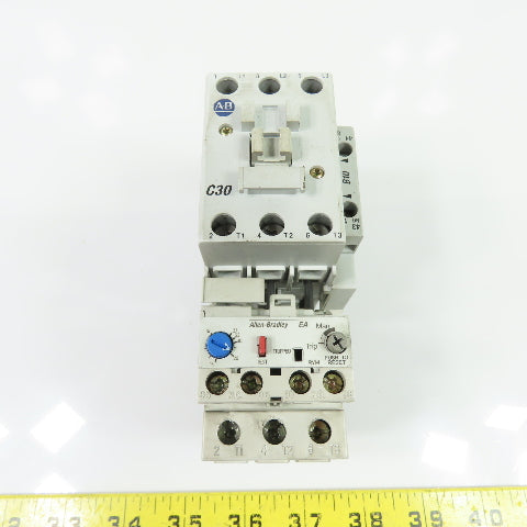 Allen-Bradley 100-C30*00 Contactor 120V Coil W/ 193-EA1HC 12-37A Overload Relay