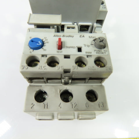 Allen-Bradley 100-C30*00 Contactor 120V Coil W/ 193-EA1HC 12-37A Overload Relay