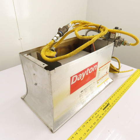 Dayton 3E132E Gas Infrared Radiant Panel Heater 30000 BTU Natural Gas 120V
