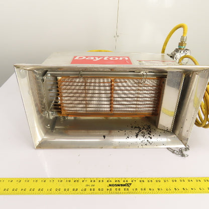 Dayton 3E132E Gas Infrared Radiant Panel Heater 30000 BTU Natural Gas 120V