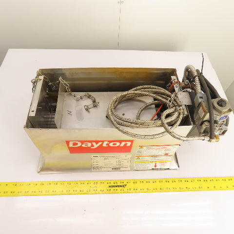 Dayton 3E132E Gas Infrared Radiant Panel Heater 30000 BTU Natural Gas 120V