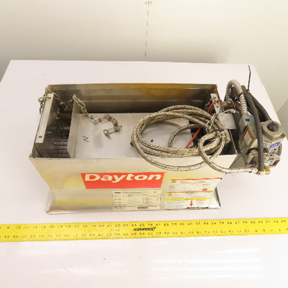 Dayton 3E132E Gas Infrared Radiant Panel Heater 30000 BTU Natural Gas 120V