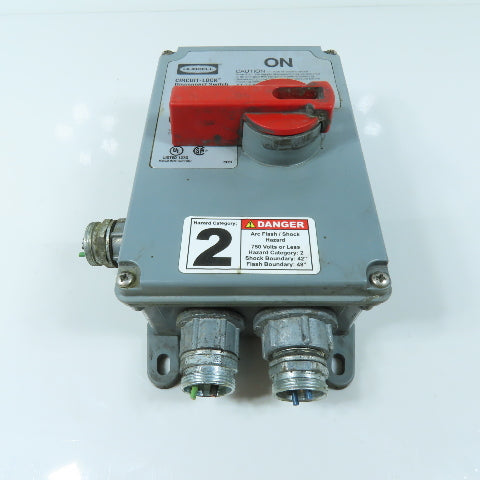 Hubbell HBLDS3 30A Non Fusible Safety Disconnect Switch 600VAC