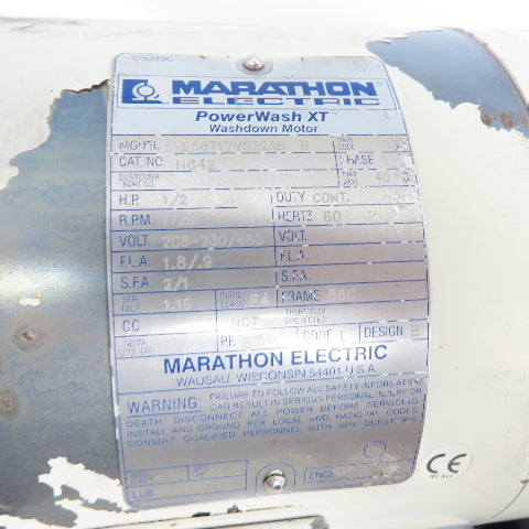 Winsmith E24MDTD71000N4 Gear Motor 500:1 Ratio 1/2HP 3.5RPM Output 3Ph 230/460V