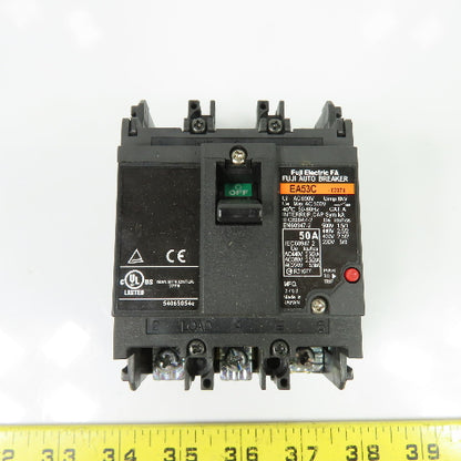 Fuji Electric EA53C 3-Pole Molded Case Circuit Breaker 50A 500VAC