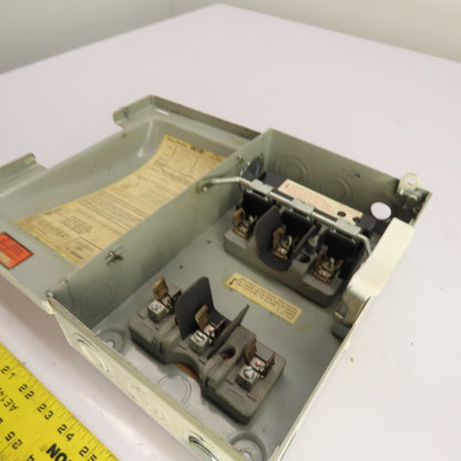 Gould I-T-E F351 30A 3-Pole Heavy Duty Safety Disconnect Switch 600VAC 3Ph