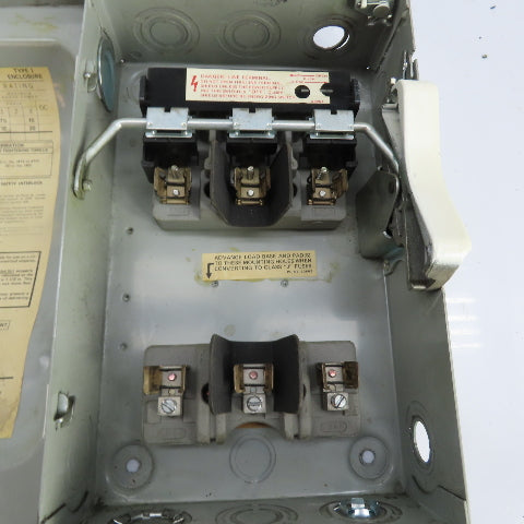 Gould I-T-E F351 30A 3-Pole Heavy Duty Safety Disconnect Switch 600VAC 3Ph