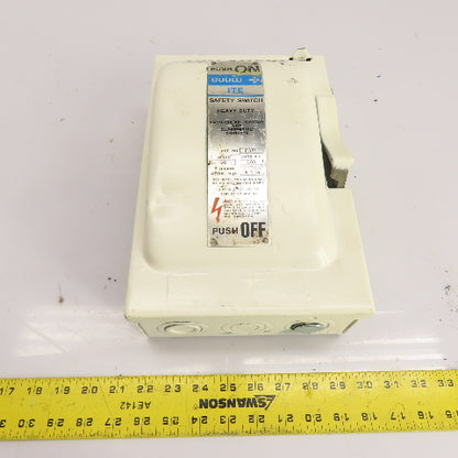 Gould I-T-E F351 30A 3-Pole Heavy Duty Safety Disconnect Switch 600VAC 3Ph
