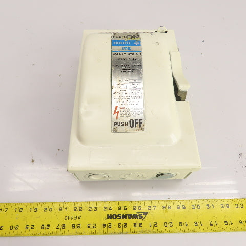 Gould I-T-E F351 30A 3-Pole Heavy Duty Safety Disconnect Switch 600VAC 3Ph