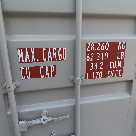 Ningbo CX02-20FLR 20' Certified Ocean Freight Shipping Container NEW PAINT