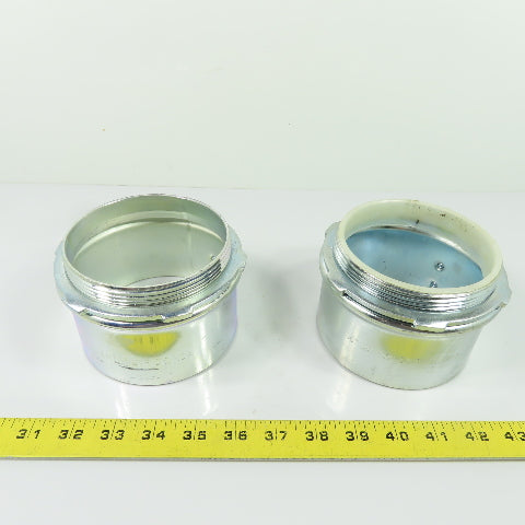 4-EMT-IMC-RIGID Conduit Set-Screw Connector 4" Lot Of 2