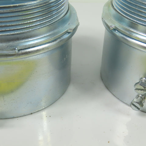 4" EMT/Rigid/IMC Connector Male Threaded Set Screw Conduit Connectors Lot of 2