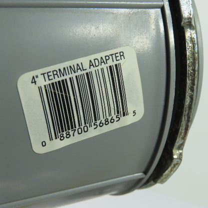 Cantex 5140112 4" PVC Male Terminal Conduit Adapters with Locknuts Lot of 2