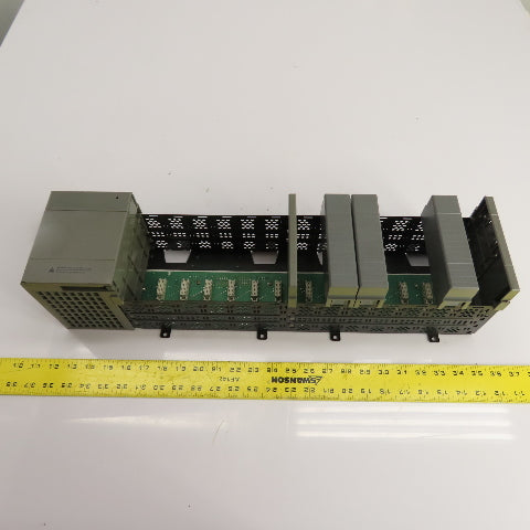 Allen-Bradley 1746-A13 SLC 500 13-Slot Rack Chassis SerB w/ 1746-P4 Power Supply