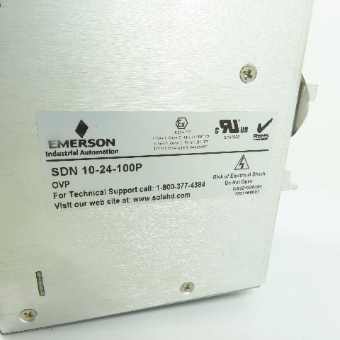 Sola SDN 10-24-100P Power Supply 115/230VAC 5/2A Input 24VDC 10A Output