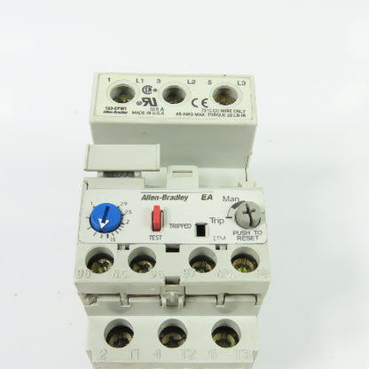 Allen-Bradley 193-EA2DB 1.0-2.9A Trip Class 20 Electronic Overload Relay 600V