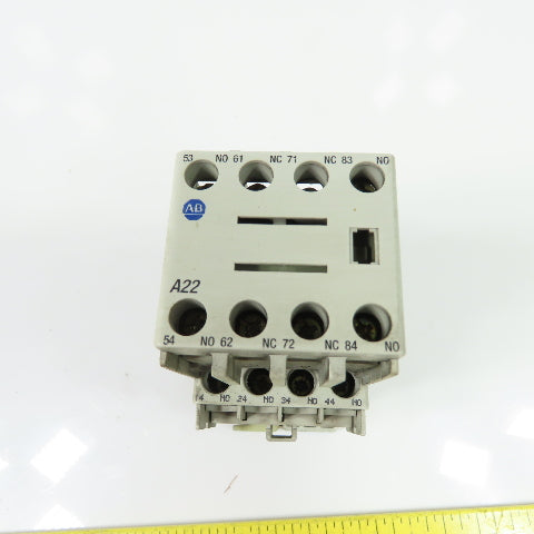 Allen-Bradley 700-CF400* Control Relay 600VAC Max W/ 100-F Auxiliary Contact