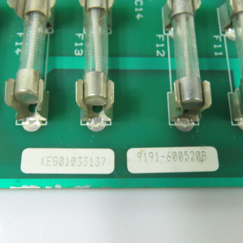 K-Tron Electronics 9191-600520B KEG01033137 Relay Fuse Circuit Board 12VDC