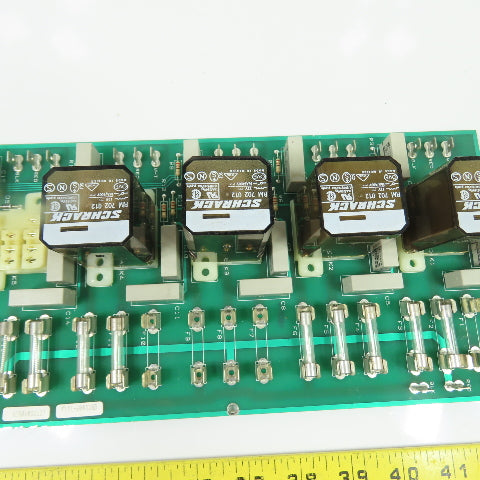 K-Tron Electronics 9191-600520B KEG01033137 Relay Fuse Circuit Board 12VDC