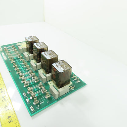 K-Tron Electronics 9191-600520B KEG01033137 Relay Fuse Circuit Board 12VDC