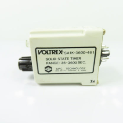 Voltrex SA1K-3600-461 Solid State Timer Range:36-3600 Sec 120VAC 10A 8-Pin