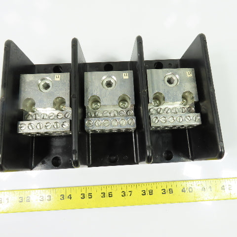 Gould Shawmut 68153 3-Pole Power Distribution Terminal Block 350MCM 600V
