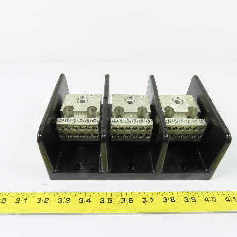 Gould Shawmut 68153 3-Pole Power Distribution Terminal Block 350MCM 600V
